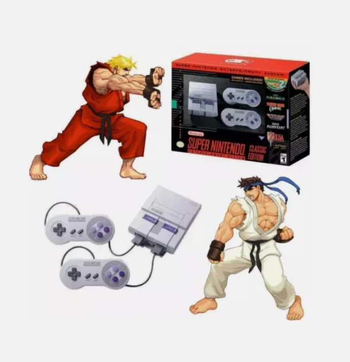 Authentic SNES Super Nintendo Classic Mini Super Entertainment System 21 Games