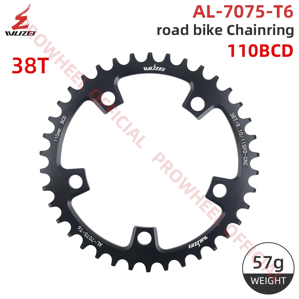 WUZEI 110BCD Rennrad Narrow Wide Kettenblatt 36T 38T 40T 42T 44T 46T 48T 50T 52T 54T 56T 58T 60T 110 BCD Fahrrad Kettenrad – Detail 12