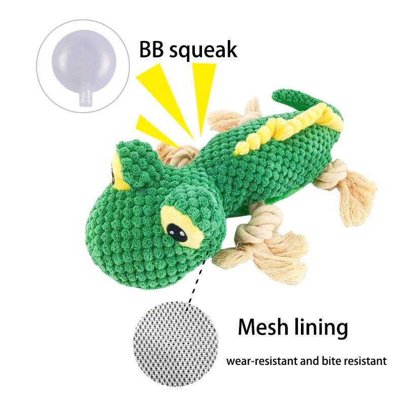 Dog Plush Toy for Aggressive Chewers Indestructible Squeaky Toy