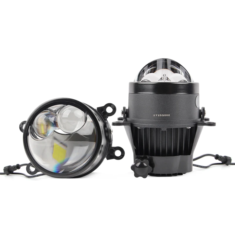 เลนส์โปรเจคเตอร์ไบเลเซอร์สำหรับรถยนต์ขนาด 3.0 นิ้ว ไฟตัดหมอกอเนกประสงค์ 12V 160W/ชิ้น 3000K 4300K 6000K สำหรับ Toyota Nissan เลนส์ไฟตัดหมอกแบบเลเซอร์ 1