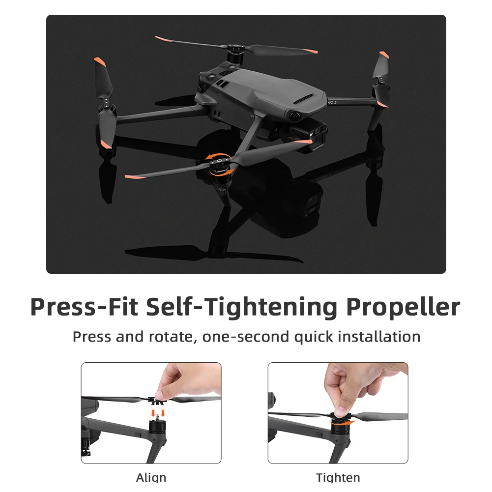Hélices 9453T Pliables pour DJI Mavic 3 Pro/Classic - Lot de 2 Paires