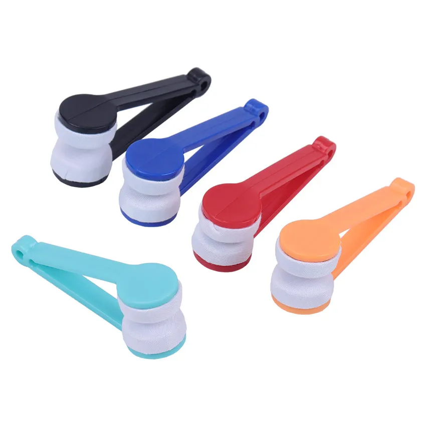 1pc Mini Microfiber Glasses Brush, Soft Brush For Cleaning Glasses Lens,  Multi-Function Carrying Glasses Cleaner Cleaning Clip Cleaning Tool