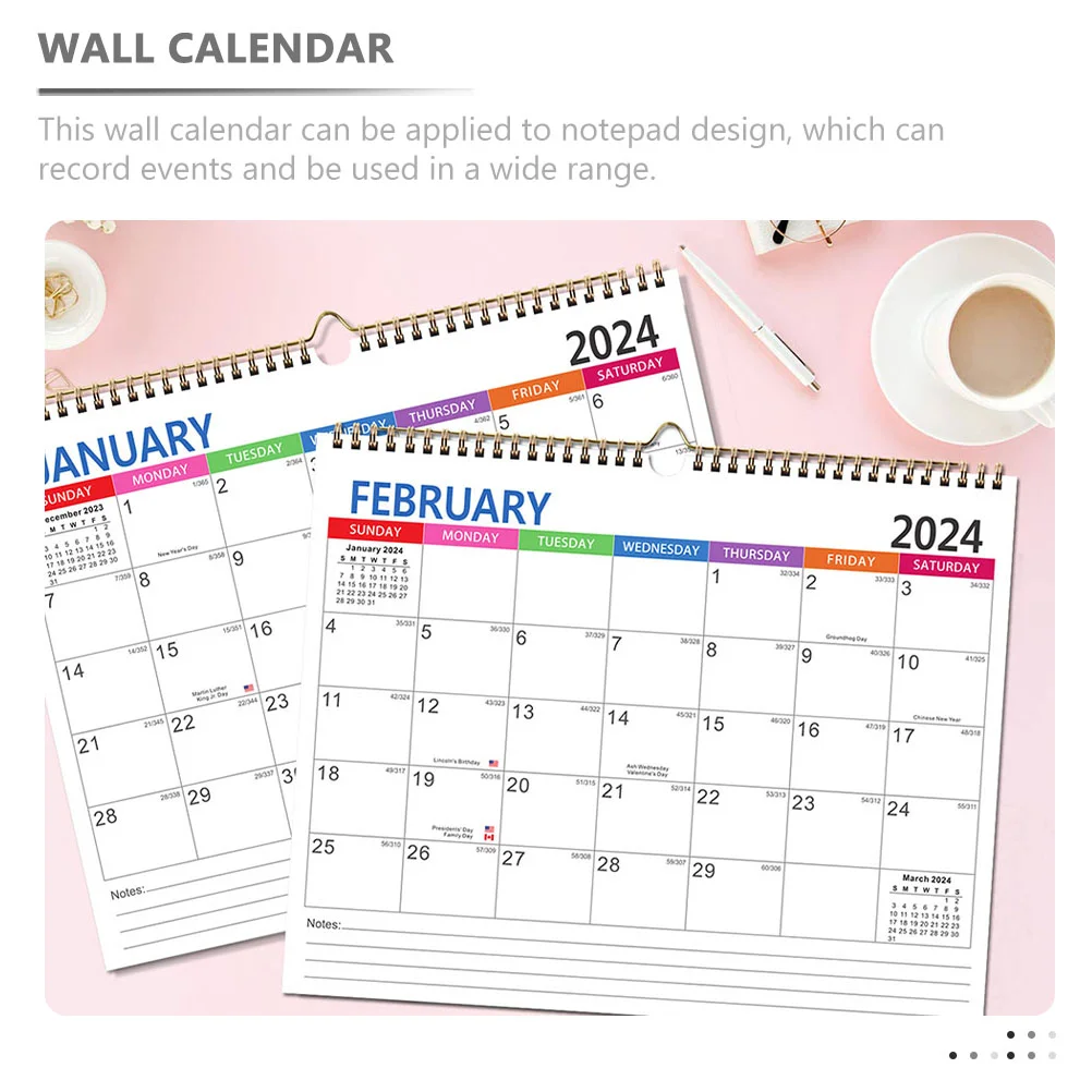 월 약속 걸이식 영어 달력, 홈 2025 룸, 일상 사무실 책상 달력