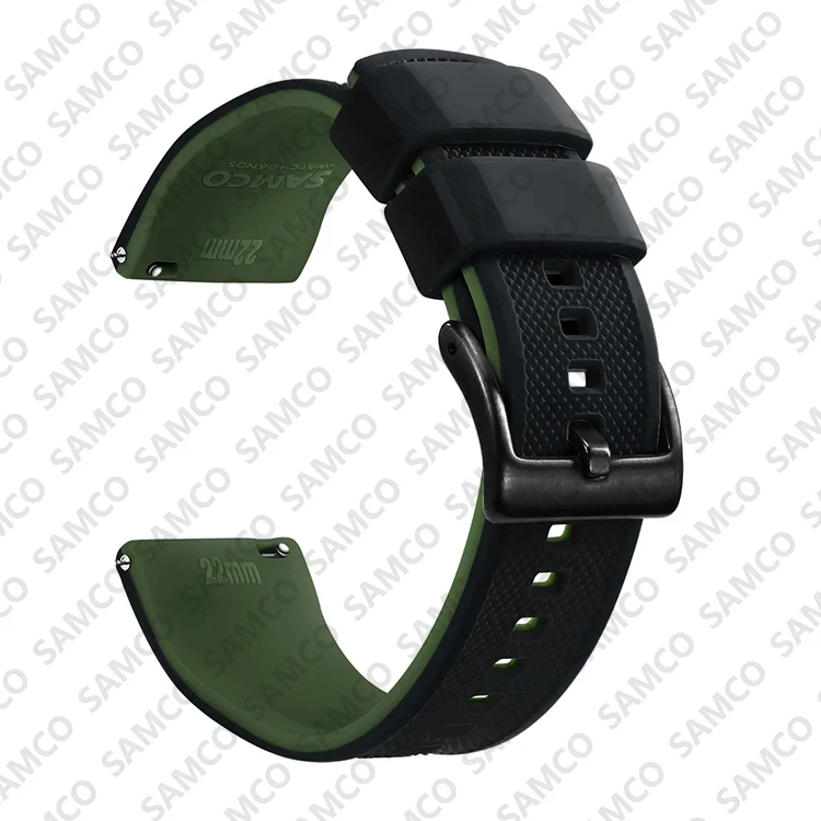 Enhanced Quick Release Silicone Watch Strap - Premium Rubber Band Replacement