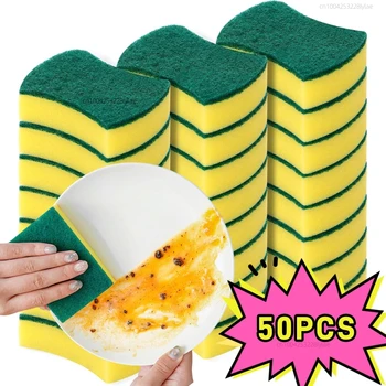 Highly Absorbent Cleaning Sponges Dish washing Magic Clean Pot Rust Stain Sponge Brush Kitchen Grease Cleaner Household Tools 1