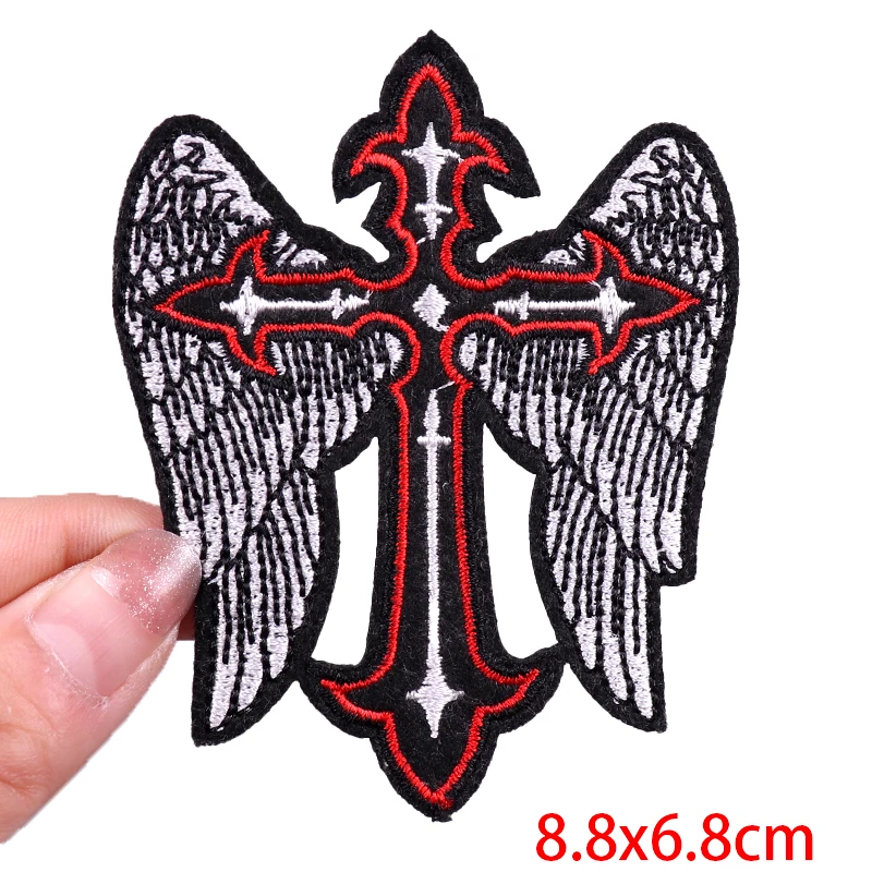 8 x 8 cm Biker Toppa adesiva termoadesive toppa jeans stoffa patch