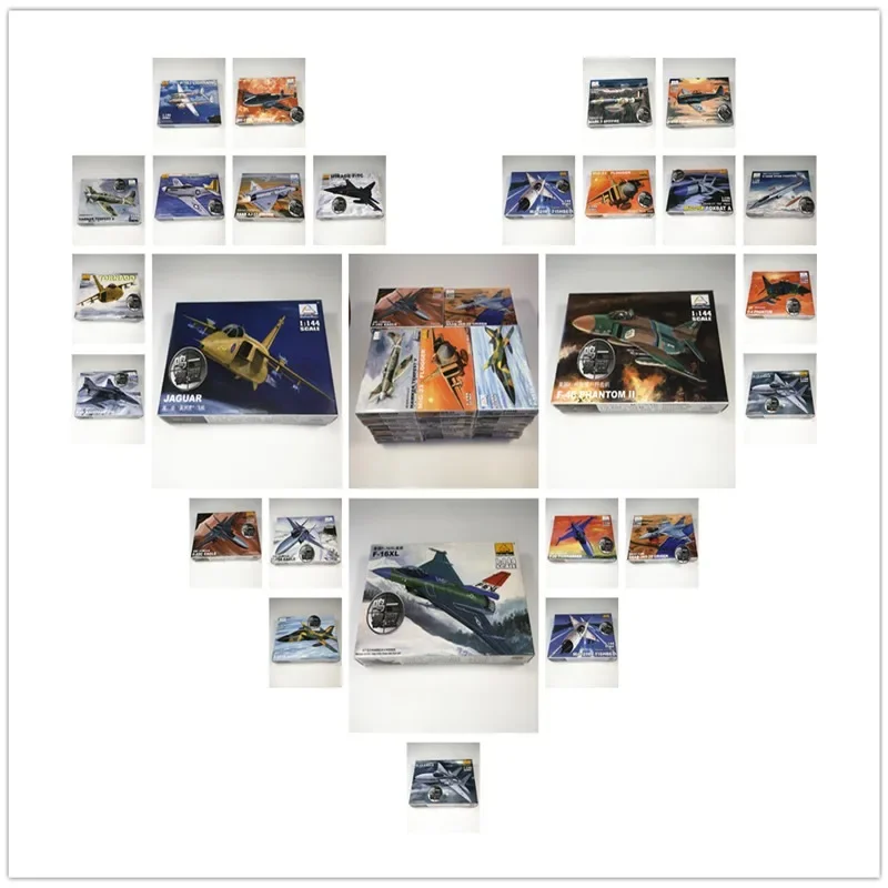 Fighter Model Airplane 1:144 25 Kinds