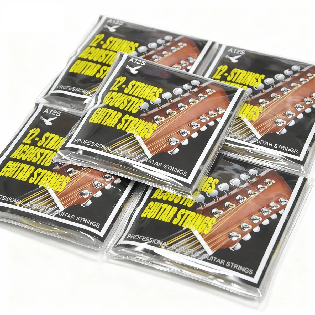 12-strings Folk Acoustic Guitar String Set, Coated Copper Alloy Wound ...