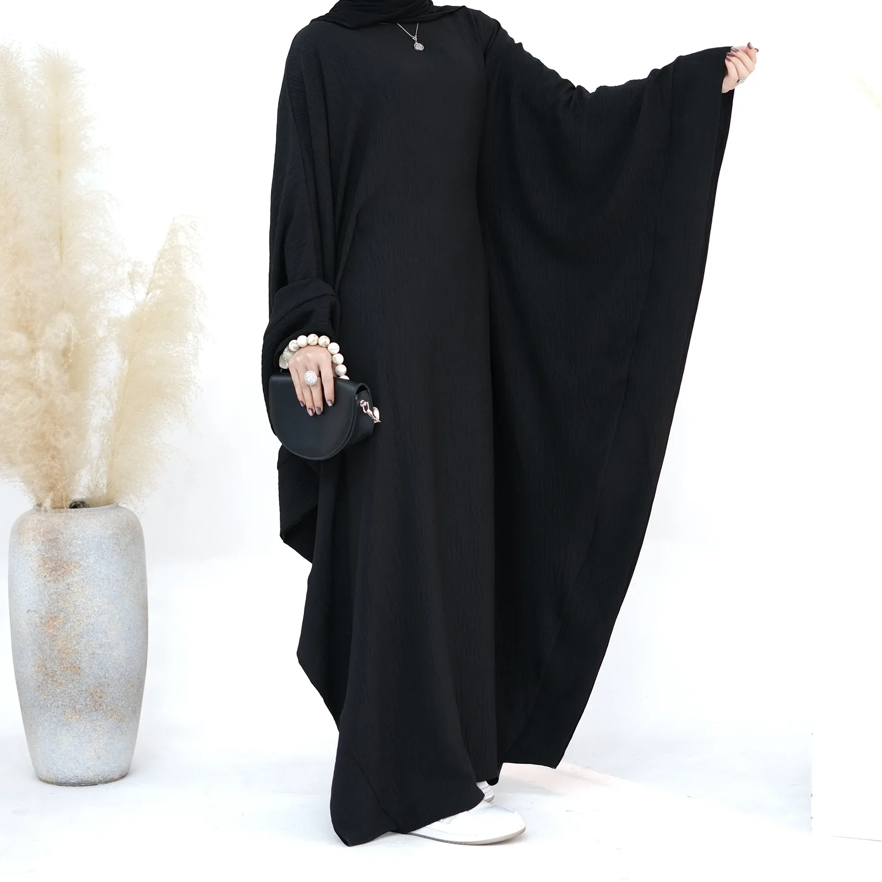 Muslim Butterfly Abaya Dress Inner Belt Party Gowns Farasha Abayas for Women Dubai Turkey Kaftan Robe Ramadan Eid Islam Clothing