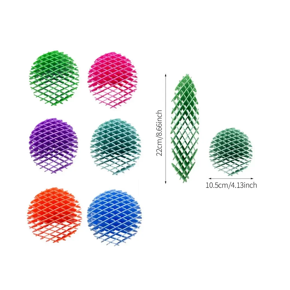 Fidget Worm Elastic Mesh Worm Unpacking Morphing Fidget Toy Six Sided Pressing Stress Relief Squishy Worms Stress Relief Toys 5