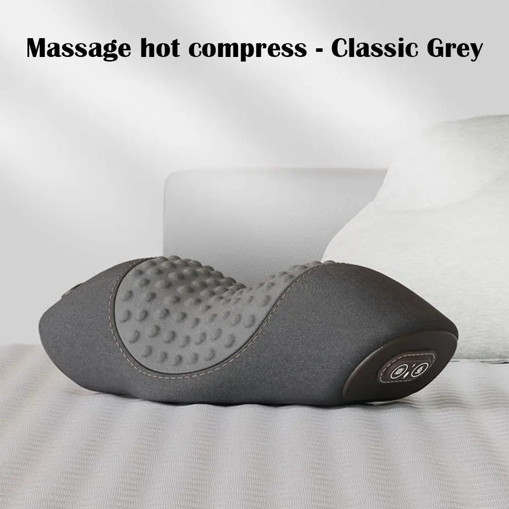 

Electric Massage Cervical Pillow Hot Compress Vibration Massager Memory Spine Neck Sleeping Relax Foam Traction Pillow Supp M6Q0