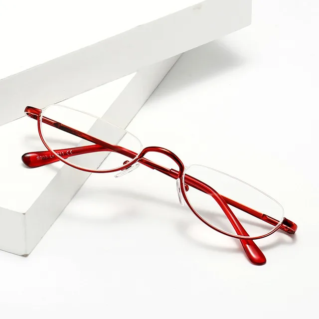 thumbnail image 2 of Gunmetal Reading Glasses - Spring Hinges, Half Rim, +1.0 To +4.0 Strength, Clear Lens 2 of 10
