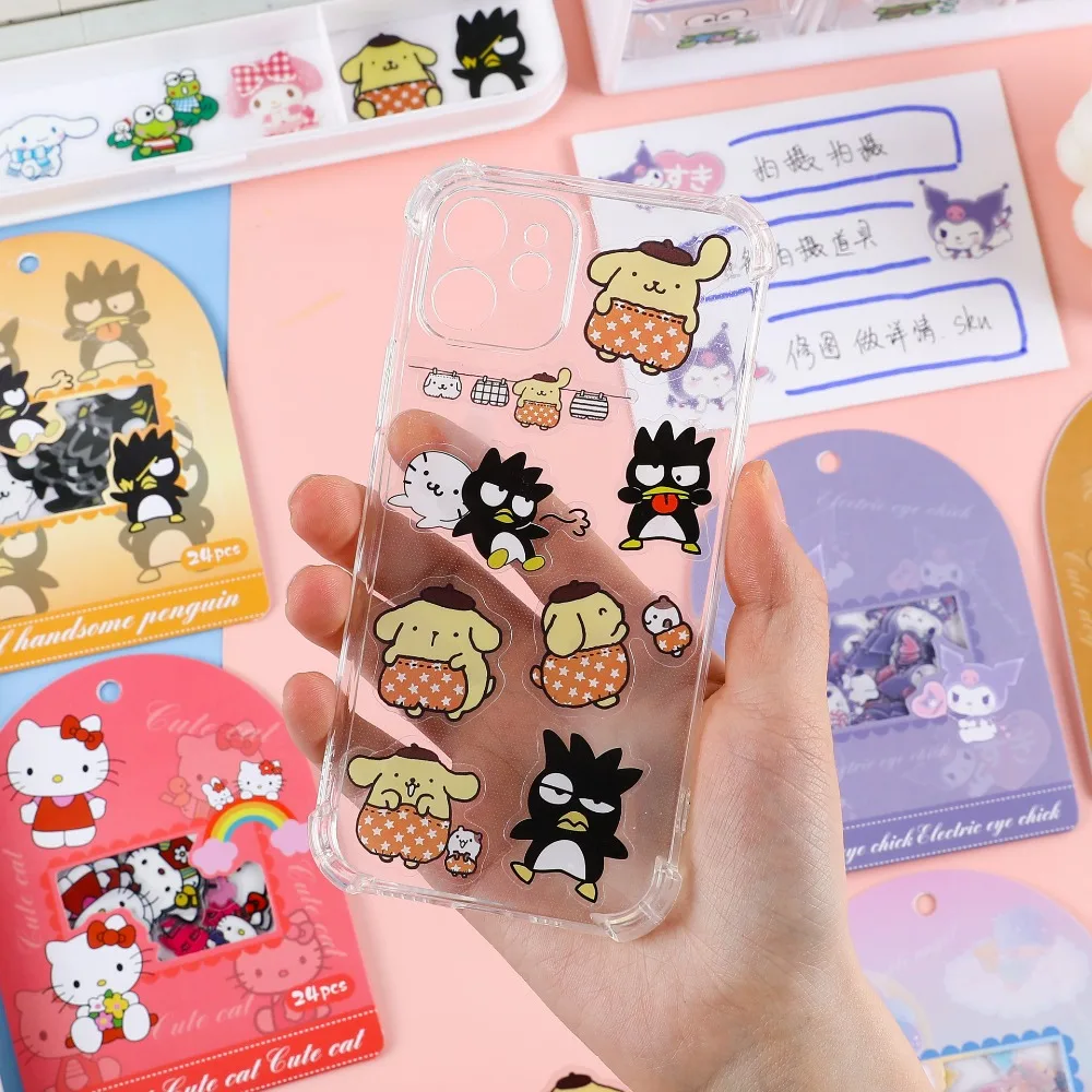 

Sanrio наклейка для справочника в Корейском стиле Mymelody помпон Purin Kuromi милый ПВХ водостойкий стикер в стиле Гуппи подарок для детей