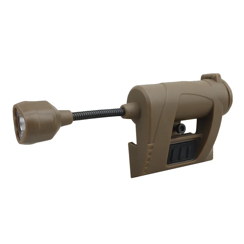 Nylon Helmet Flashlight for Hunting Airsoft with Green Red IR Laser