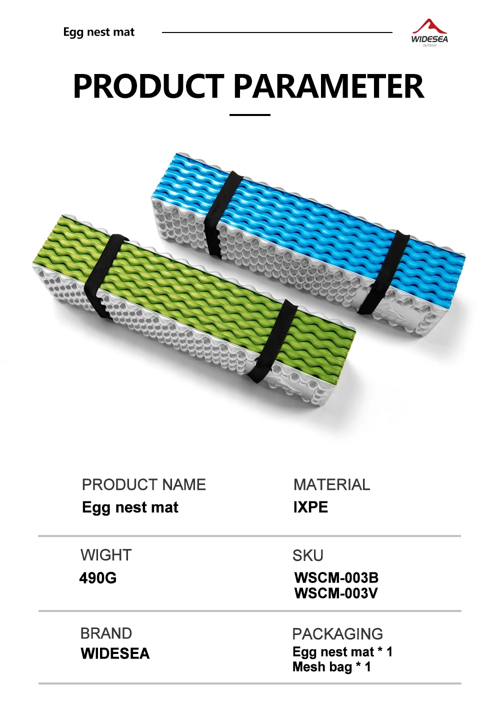 Wideea Camping matte tragbare wasserdichte Isomatte Picknick Schaum Bett Matratze Reise Trekking Ausrüstung Decke feuchtigkeit beständig – Detail 2