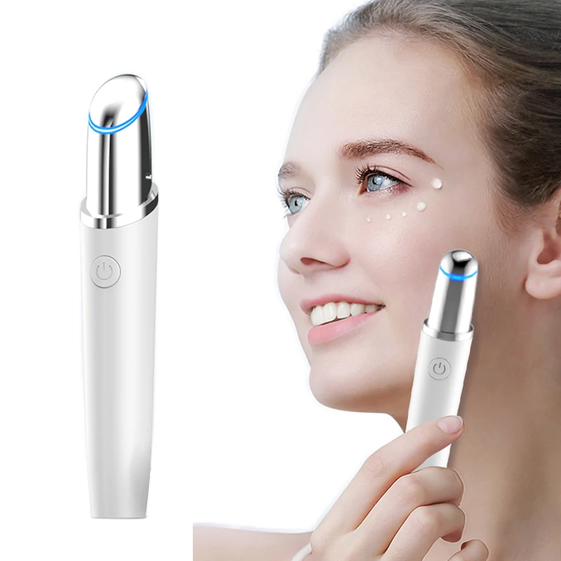 USB Multi-function  Eye Massager Wand Chargeable Facial Massager Eye Massager for Dark Circles, Eye Bags, Puffiness Under Eyes