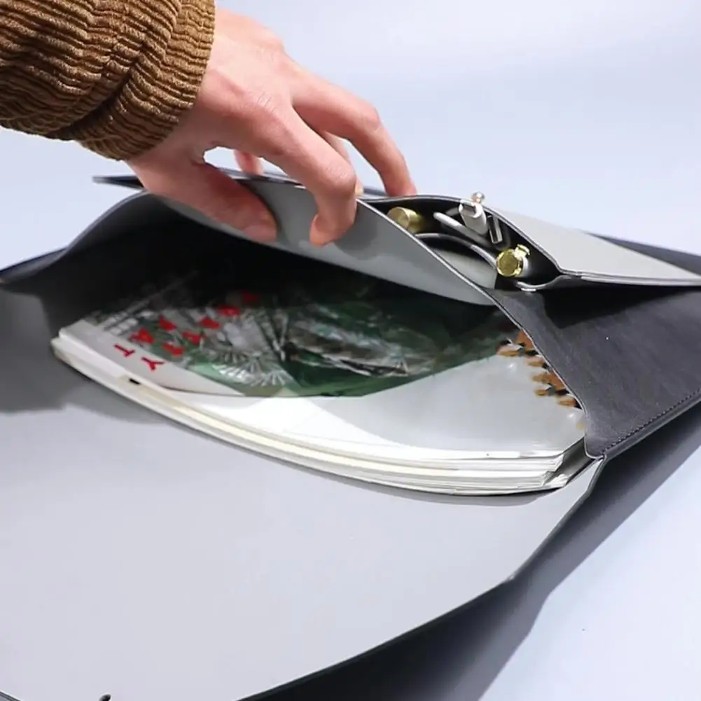 

File Bag Useful Easy to Carry Hasp Closure Daily Use Document Pocket Document Folder