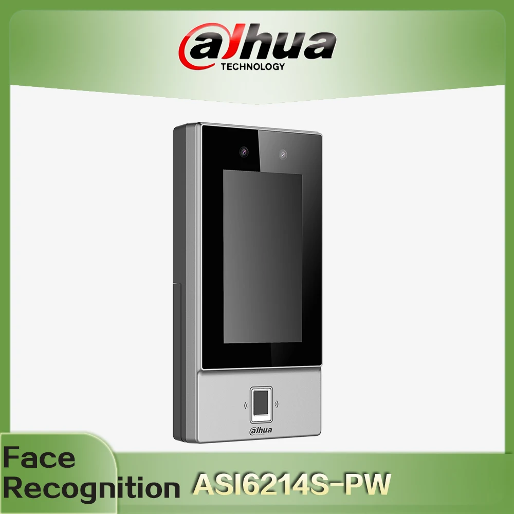 Dhua Access Control Time Attendance Standalone ASI6214S-PW Face Recognition Access Controller IP65 poe