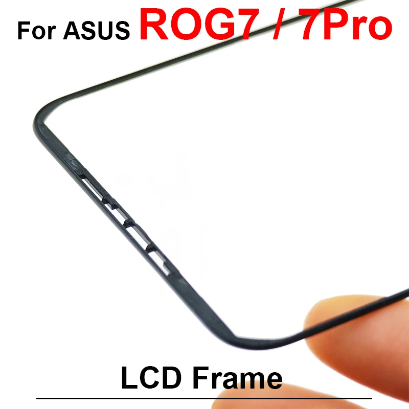 ASUS ROG Phone 7 7Pro Pro 전면 스크린 스탠드 베젤 프레임 LCD 디스플레이 브래킷 플라스틱 Hoder 교체 부품