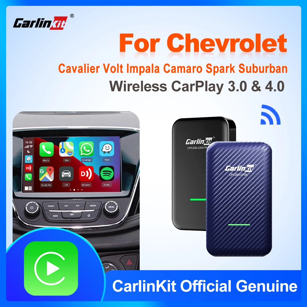 CarlinKit 4.0/3 CarPlay Wireless Adapter Mini Apple CarPlay Box For