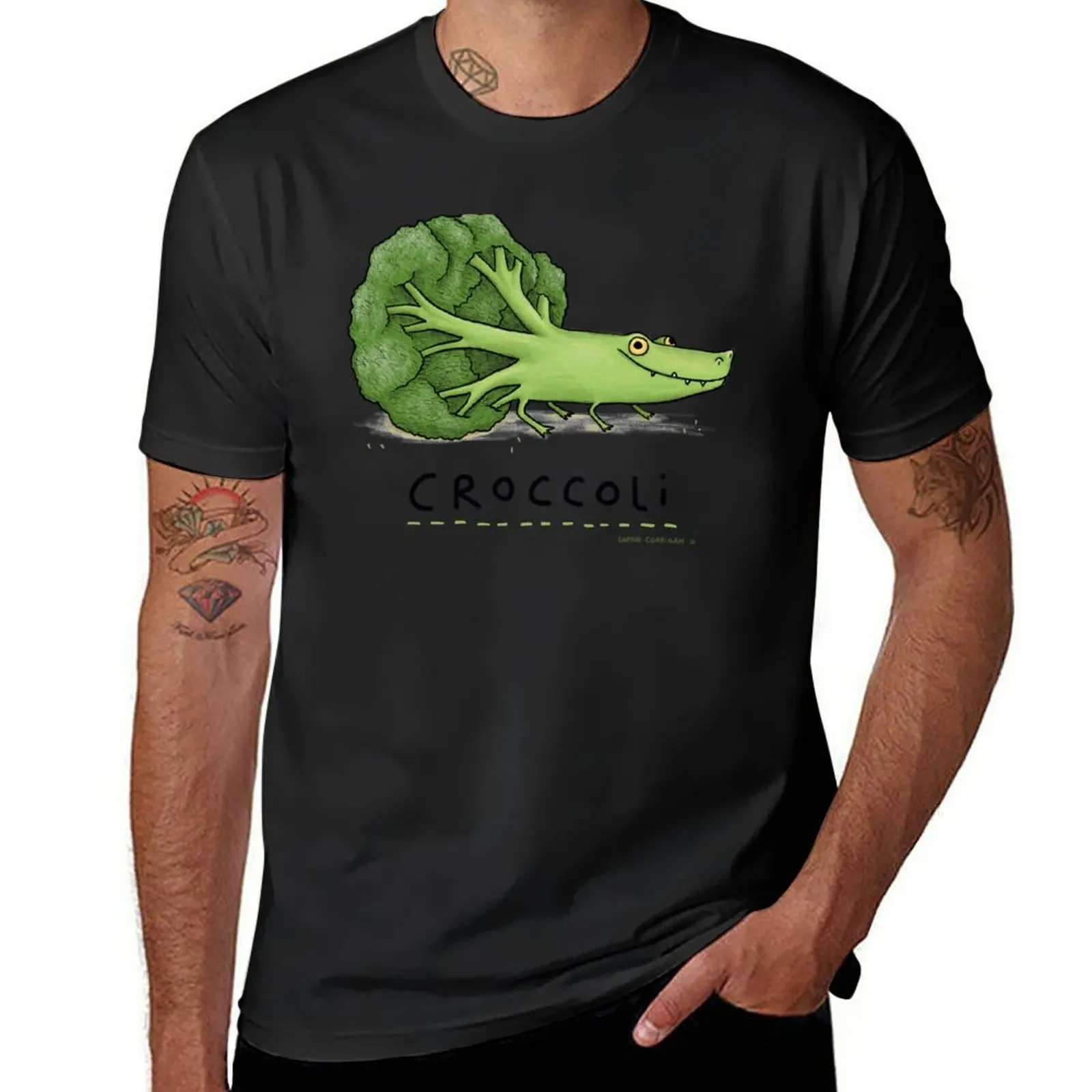 

Croccoli T-Shirt hippie clothes oversizeds mens white t shirts