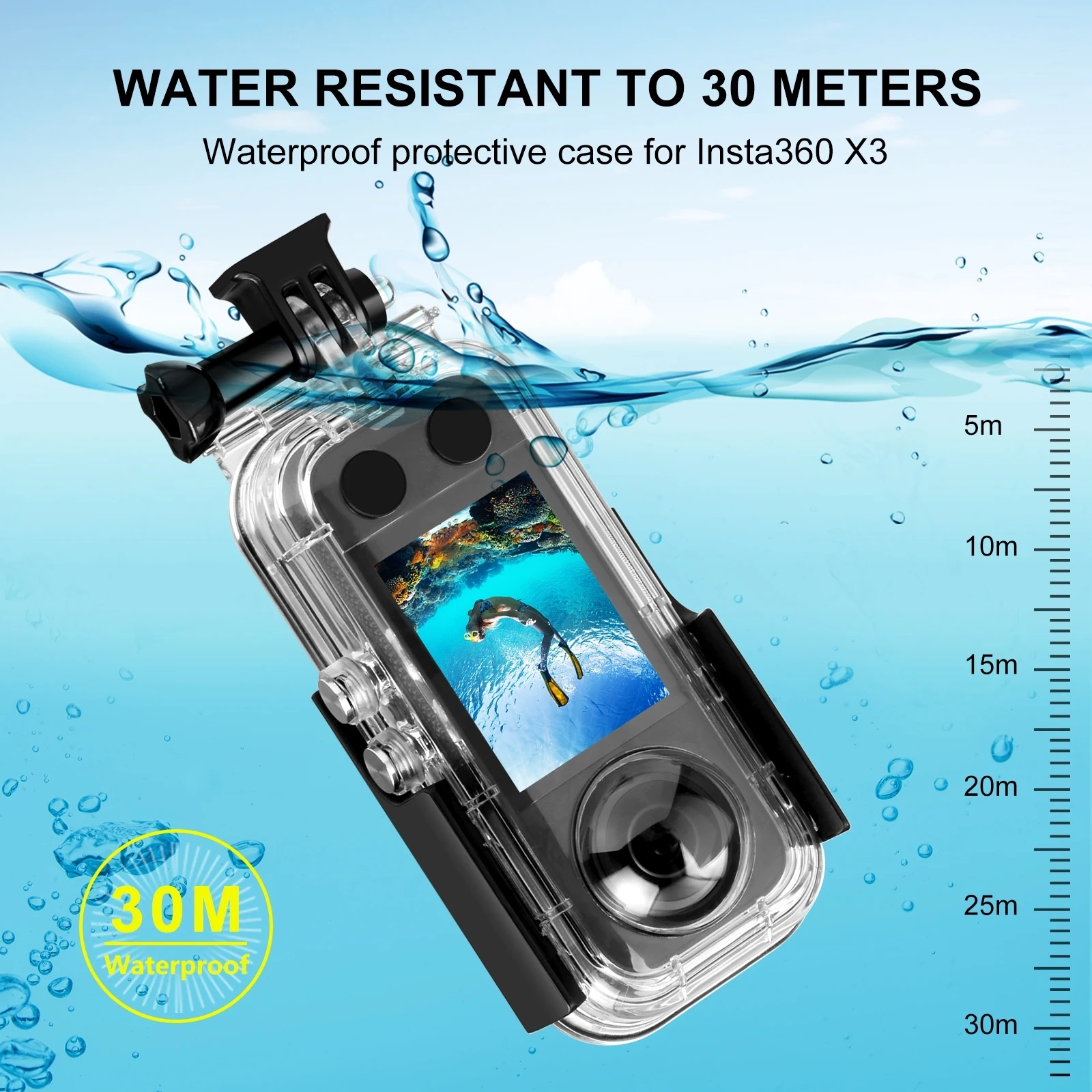 Waterproof Case For Insta360 X3 Camera Accessories, Protective