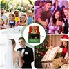 2024 Christmas Gift Hand Crank Wooden Music Box Christmas Classical Carved Hand-Cranked Music Box New Year Decoration 6