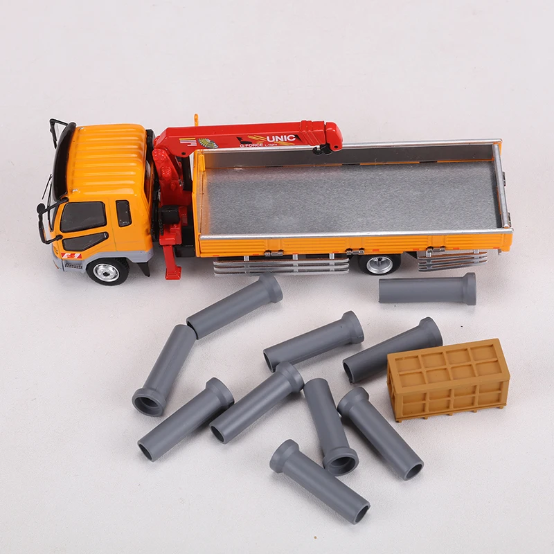GCD 1:64 Fuso Fighter 1024 Truck Crane Truck Alloy Model Car