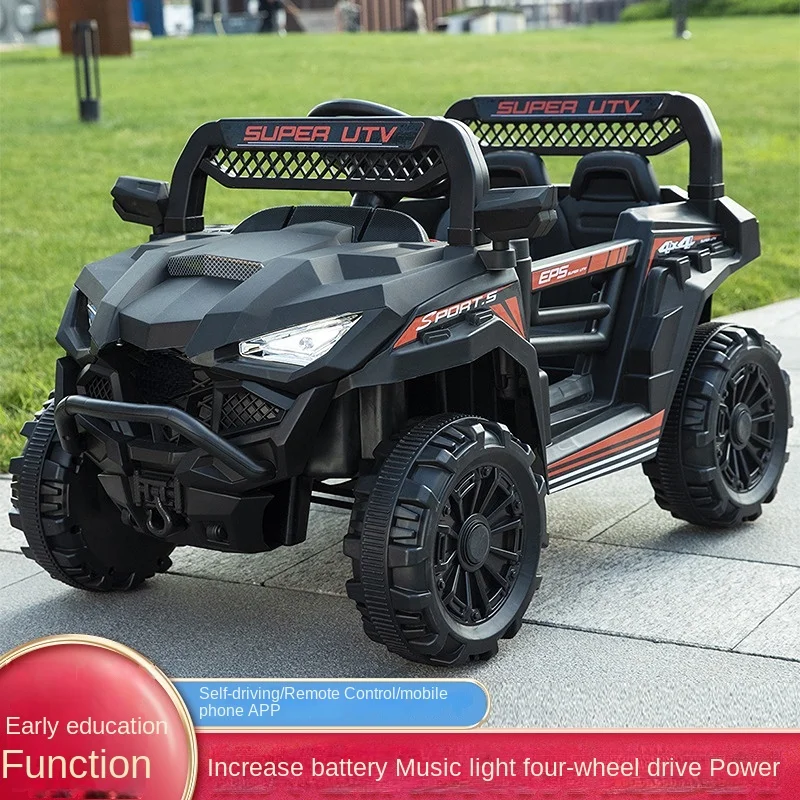 12V Multifunctional Children's UTV Off-Road Electric Car Kids Cool Outdoor  Toys Electric Cars Vehicles for Adults with Light - AliExpress