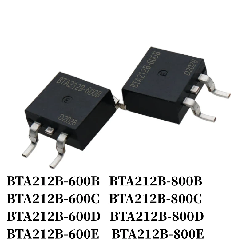 

5~500Pcs BTA212B-600B BTA212B-600C BTA212B-600D BTA212B-600E BTA212B-800B BTA212B-800C BTA212B-800D BTA212B-800E TO-263 Triac
