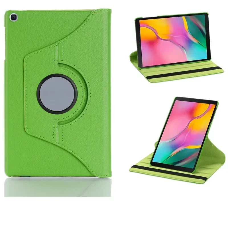 Premium Leather Flip Stand Tablet Cover with Built-in Bracket, Pen, and Screen Protector