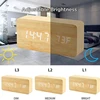 Xiaomi MIJIA Wooden Digital Alarm Clock  LED Table Clock with Temperature for Bedroom Office Desk Decorations 4