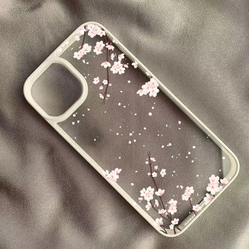 Cherry Blossom Floral Shockproof Phone Case Cover