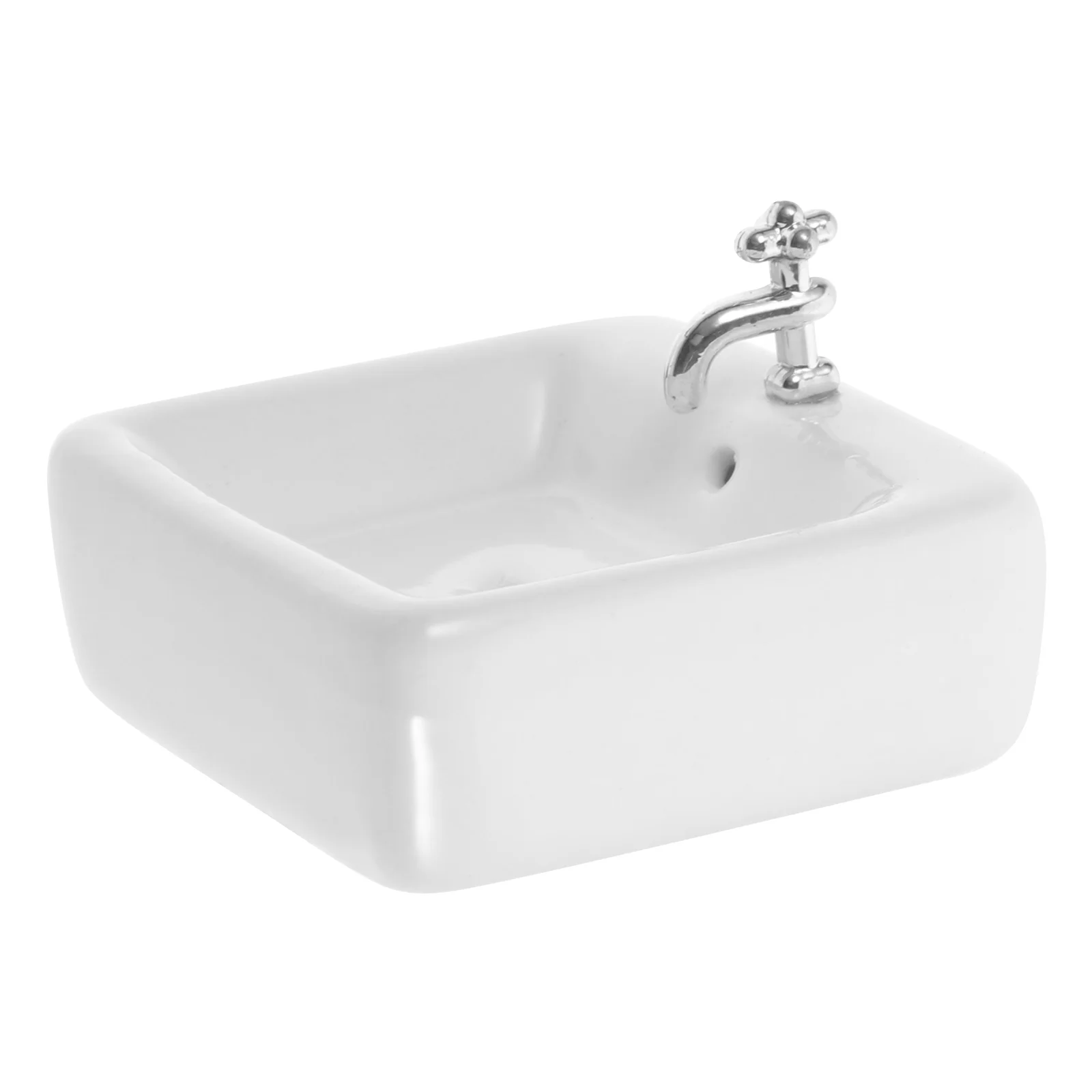 Dollhouse Washbasin Mini Supplies Miniature Bathroom Sink Model Models for Dolls Houses Wash Basination 1 12 dollhouse simulation bathroom toy white wash basin dollhouse 1 12 dollhouse simulation toilet model furniture miniature