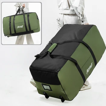 Scatola Portaoggetti per Campeggio e Picnic all'Aperto, Contenitore per Accessori da Tenda con Ruote, Borsa da Viaggio di Grande Capacità