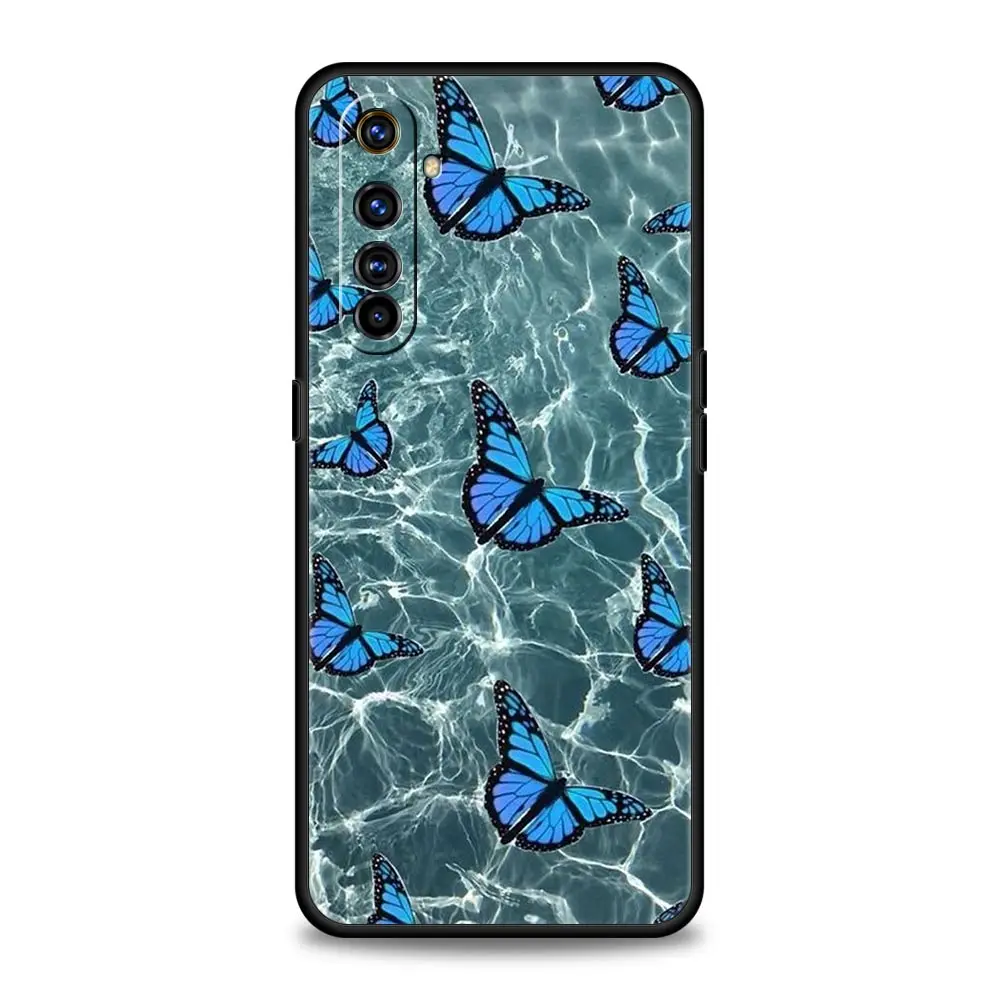 Butterfly Soft Silicone Black Phone Case Cover