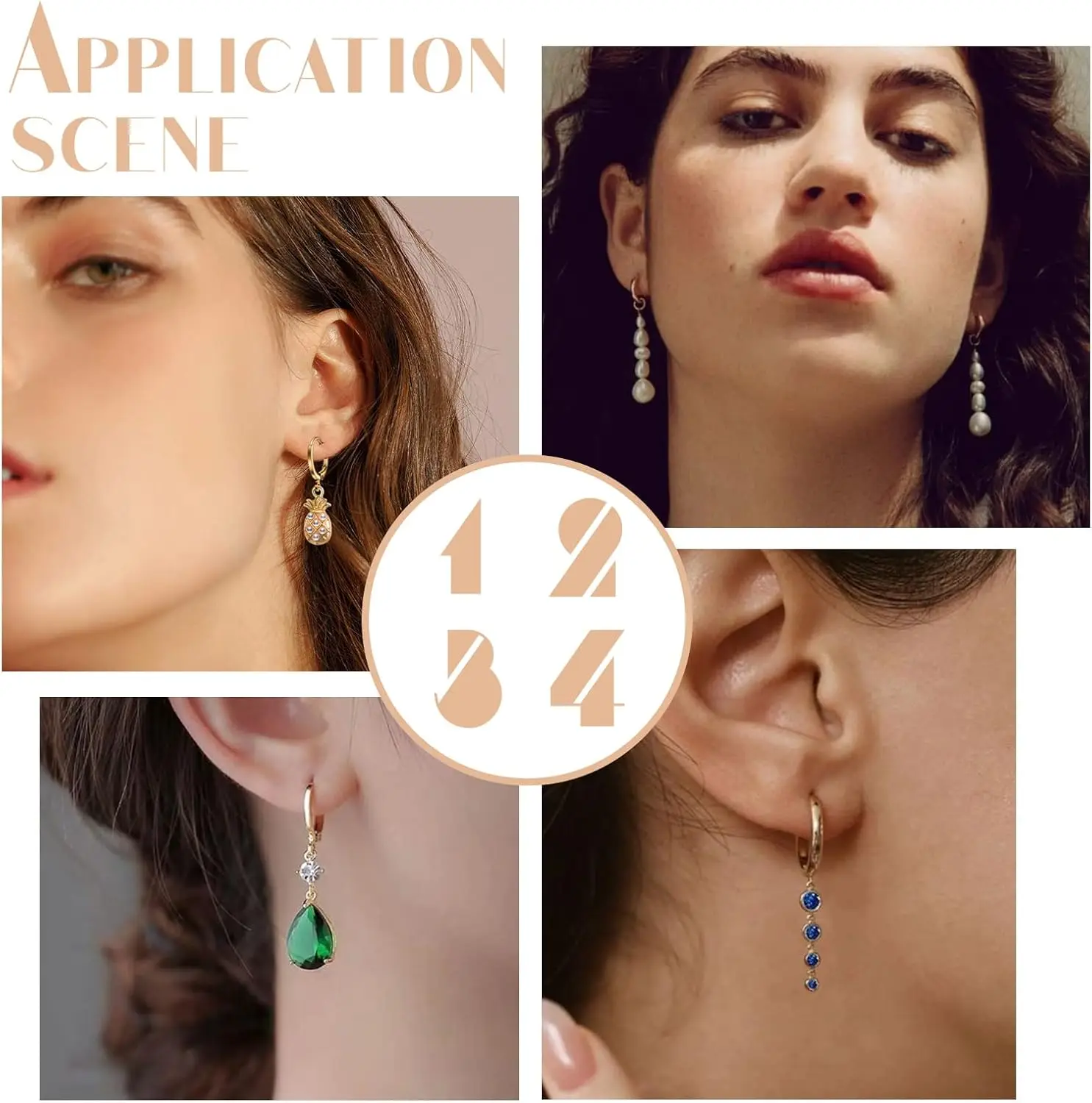 10 Stück 12/14/16/18 mm Edelstahl Huggie Chunky Hoops Leverbacks Ohrring Haken für Ohrschmuckherstellung DIY Zubehör Erkenntnisse – Detail 10