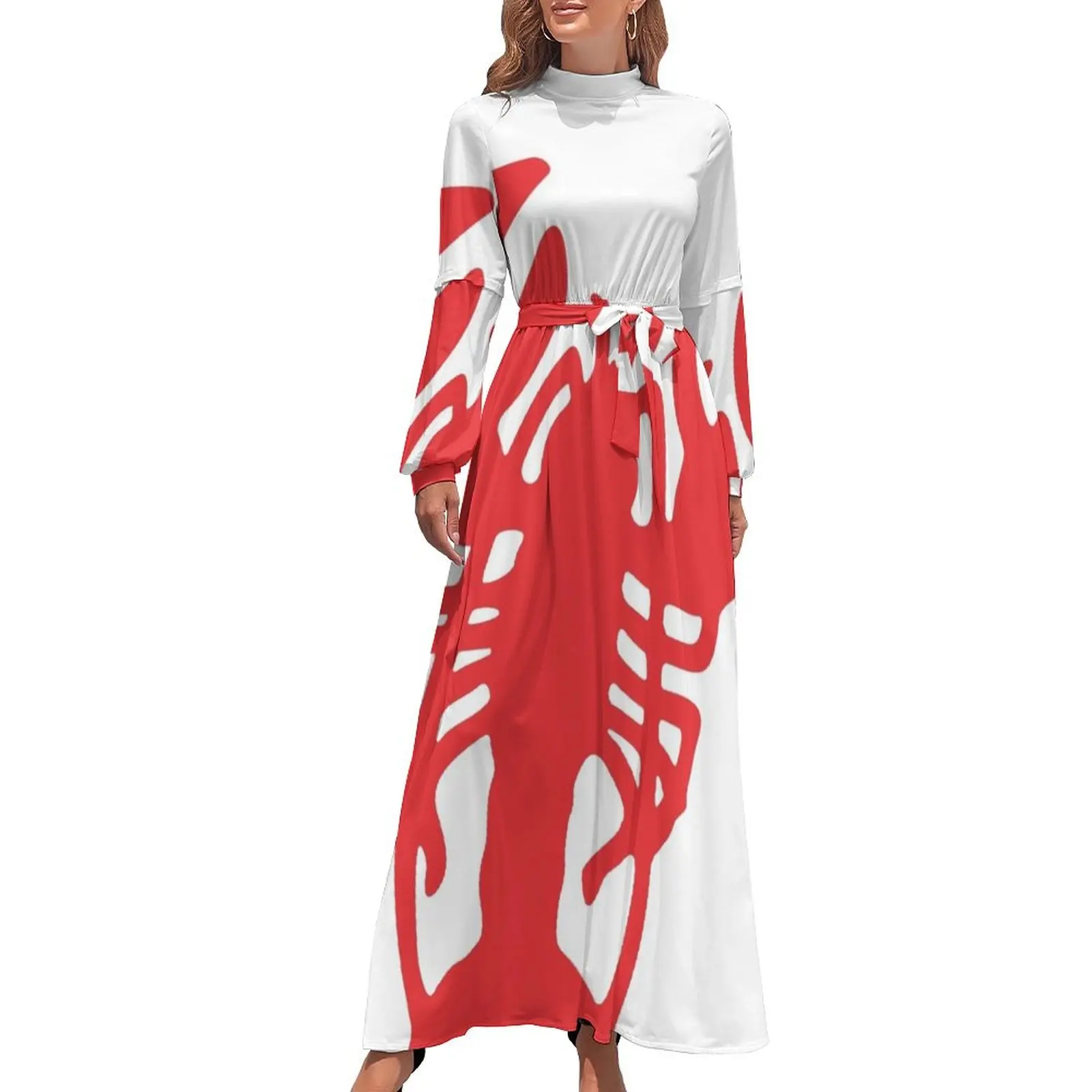 thumbnail image 1 of Vestido largo Red Lobster, vestidos de verano para damas 2024, vestidos para eventos especiales, vestido de fiesta 2024, vestido de verano diario, 1 of 5