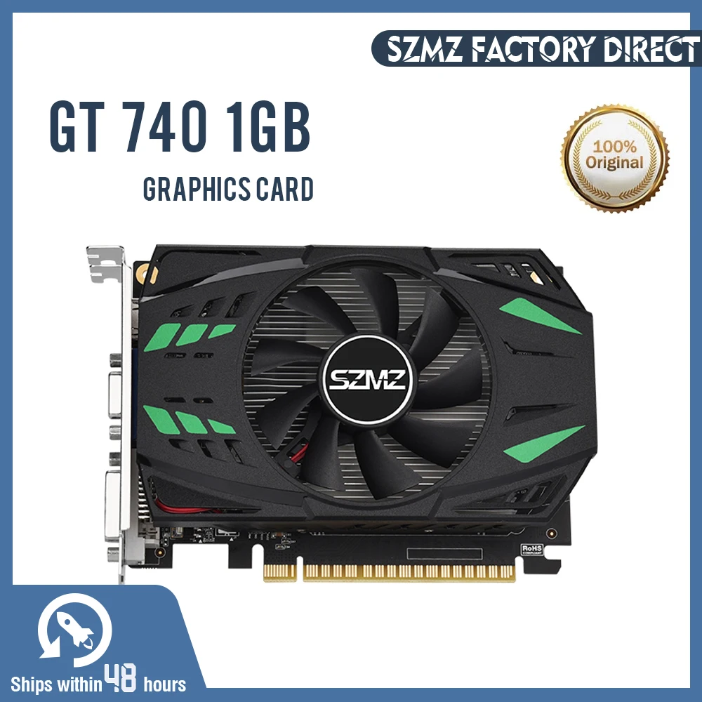 SZMZ GeForce GT 740 Graphic Cards 1GB 2GB 4GB Memory 128-bit GDDR5 Desktop  Computer Video Card 993MHz DVI + HD + VGA GPU - AliExpress