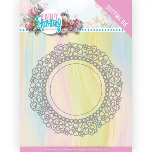 Mmao Crafts Metall-Stahlschneideformen, neue Frühlingsblumen-Rahmen-Serie, Schablone für DIY-Scrapbooking, Papier-/Fotokarten, Prägeformen