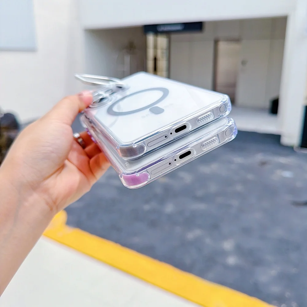 Magnetic Shockproof Clear Phone Protective Cover