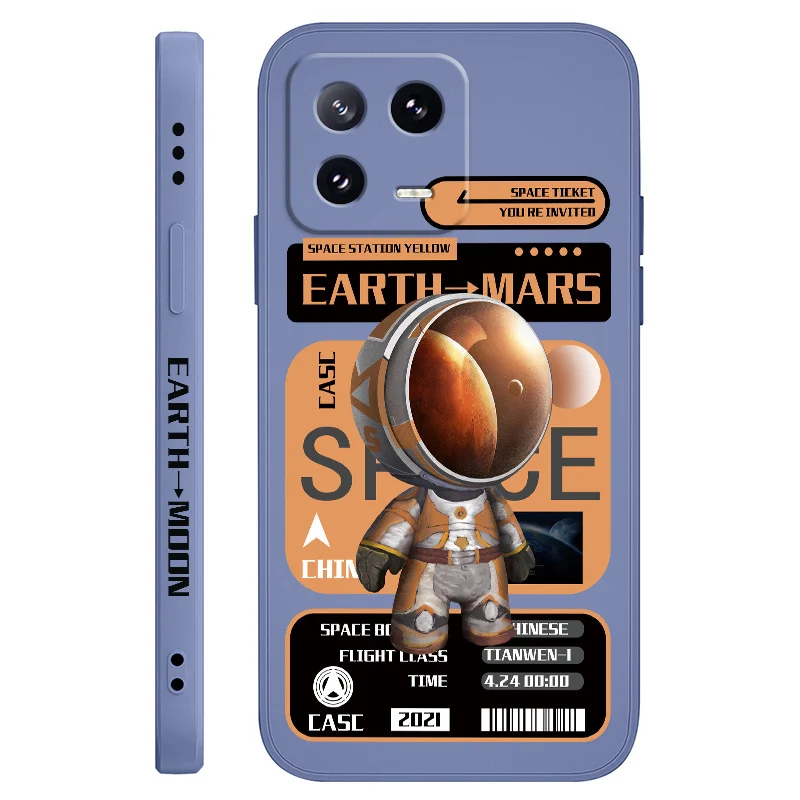 Astronaut Liquid Silicone Phone Case - Premium Protection with Stylish Design