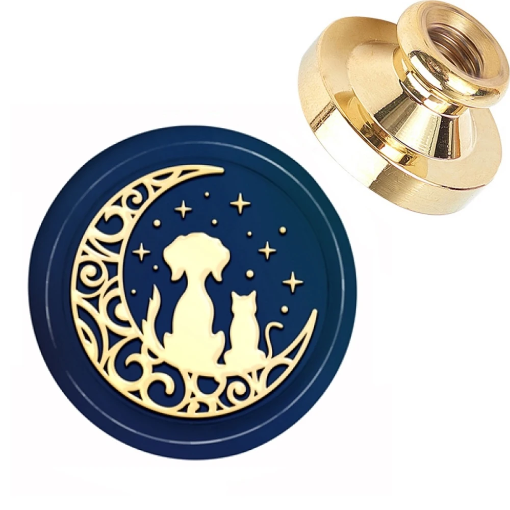 

1PC Dog 3cm Wax Seal Stamp Vintage Craft Sealing Stamp Head For Cards Envelope Wedding Invitations Packaging Scrapbooking