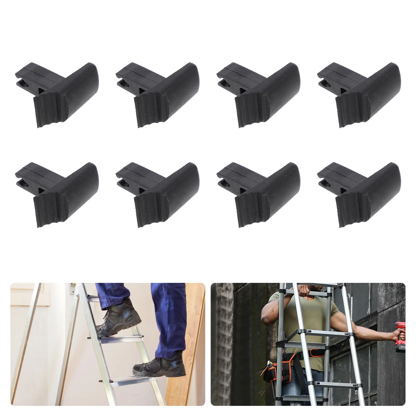 8 Pcs Ladder The Ladders The Ladders Trapezoidal for Lift Rubber Telescopic Replacement Accessories