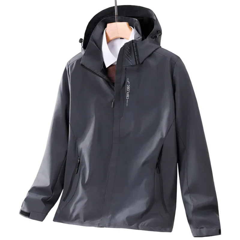thumbnail image 1 of Ropa de montañismo informal, resistente al viento, impermeable, para hombre y mujer, para acampar, senderismo, de secado rápido, chaquetas para exteriores, primavera y otoño, 1 of 5
