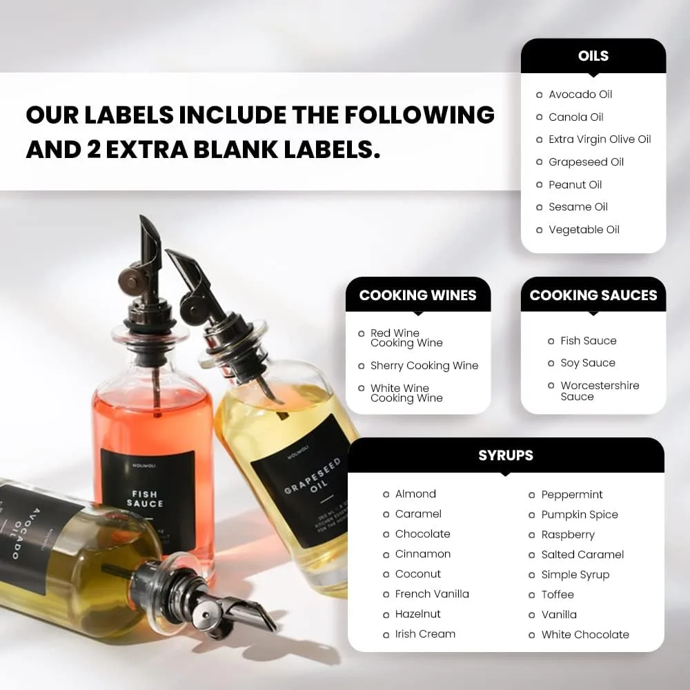Oil Dispenser Oil and Vinegar Dispenser with Metal Spout Leak Proof Oil Pot Seasoning Container Kitchen Glass Bottle Dispenser oil dispenser seasoning bottle spice dispenser sauce dispenser