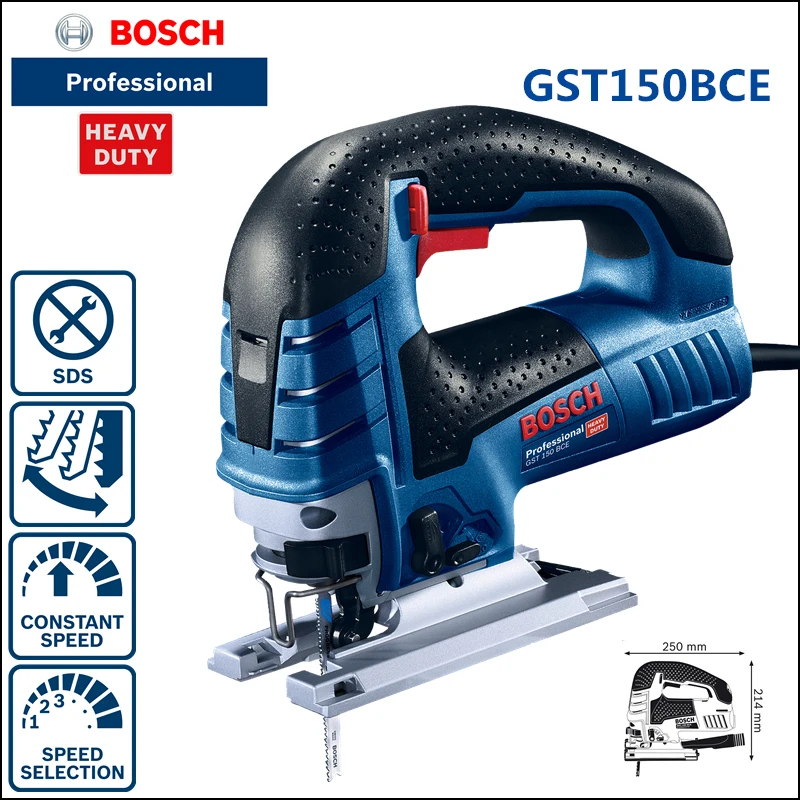 

Bosch GST 150 BCE 780W Jig Saw Chain Saw 45° Bevel Sawing Chainsaw 4-stage Oscillation Power Tools for Coarse to Fine Machining