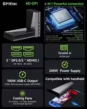 GMKtec AD-GP1 外付けGPU RX 7600M XT 8GB GMKtec AD-GP1、Radeon 7600M XTを搭載の外付けGPU ドッキング