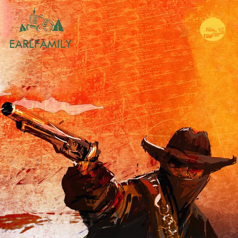 

EARLFAMILY 13 см x 7,7 см для красных мертвецов, выкупориватель, игровые автомобильные наклейки, граффити, креативные наклейки, автомобиль