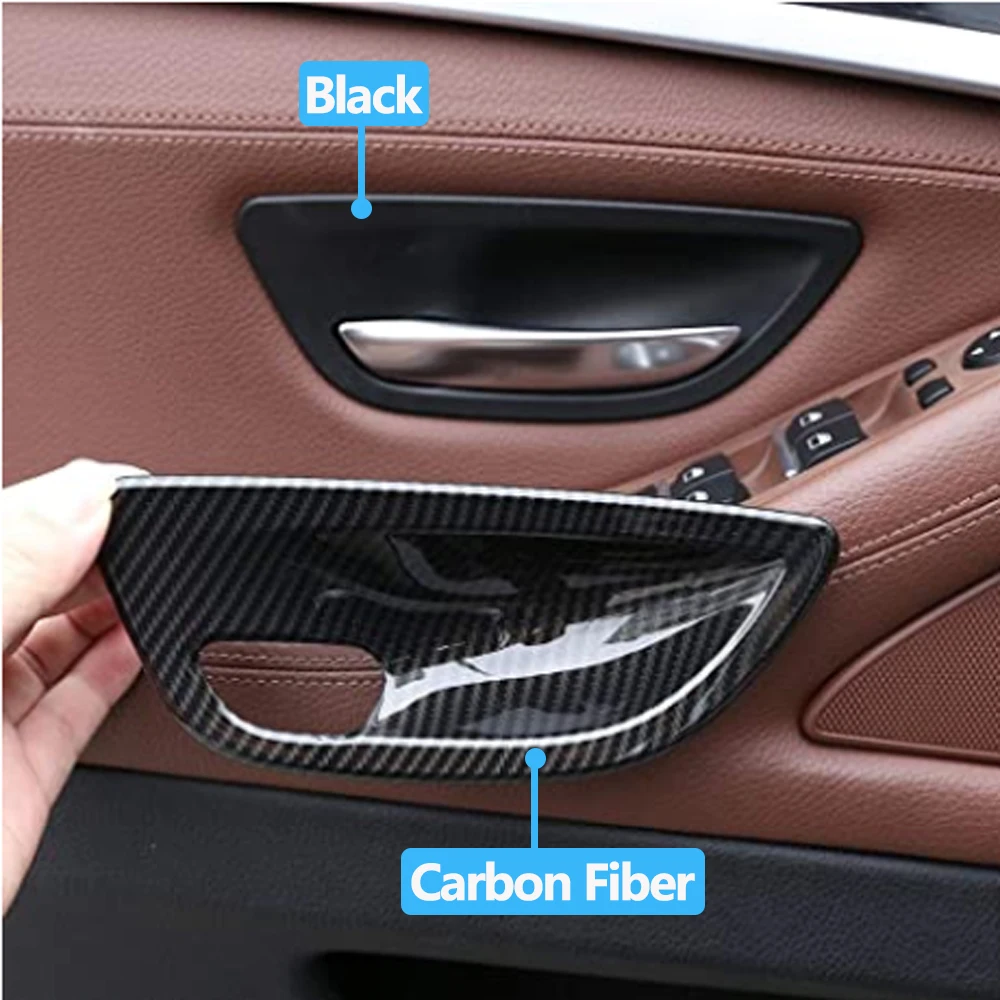 2pcs/4pcs 자동차 왼쪽 오른쪽 문 손잡이 그릇 커버 트림 교체 BMW 5 시리즈 F10 F11 F18 520i 523i 525i 528i